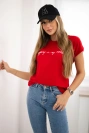 Nakupování je moje kardio červená halenka