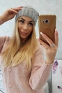Cap with fleece Karolina K243 gray