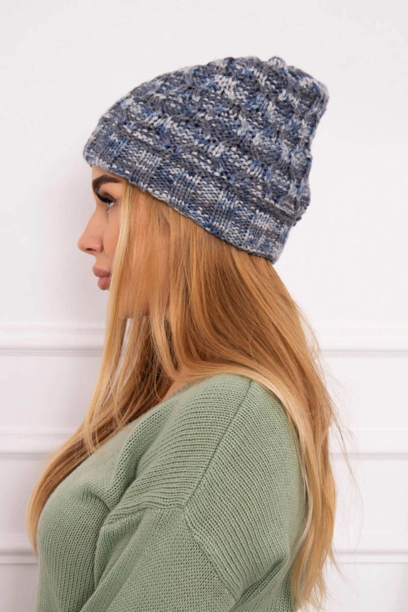 Moteriška kepurė Eliza K205 tamsiai pilka + džinsai