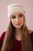 Cap with fleece Patrycja K254 yellow + beige