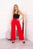 Pants with a wide leg red