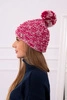 Cap with fleece Fiona K275 fuchsia + powdered pink