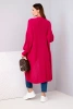 Sweater long cardigan fuchsia