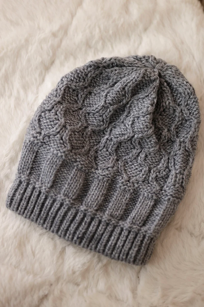 Cap with fleece Marta K231 dark gray