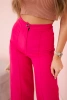 Pants with a wide leg fuchsia