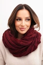 Damen Wollschal gestrickt weich und warm KN23 bordaux