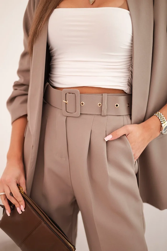 Elegant suit set with jacket and trousers fango