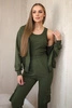 Set 3 in 1 Sweatshirt + Top + Hose khaki