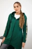 Sweatshirt with zip at the back green