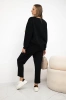 Buttery fabric set sweatshirt + pants black