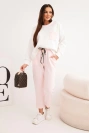 Ladies' butter set with a contrasting pocket powder pink