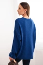Damenpullover aus Mohair und Wolle in lockerer Passform chabrowy