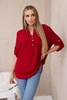 Blouse with a longer back burgundy