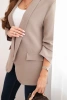 Women's unbuttoned blazer with lining S/M fango