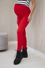 Umstandshose aus Baumwolle rot