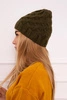Cap with fleece Agnieszka K239 khaki