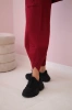 Cotton sweatshirt pants set burgundy