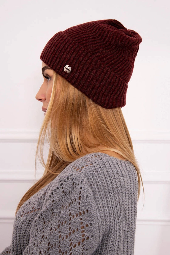 Cap thin Oliwia K252 burgundy