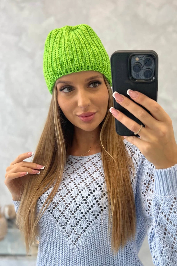 Women's cap Rebeka K345 green neon