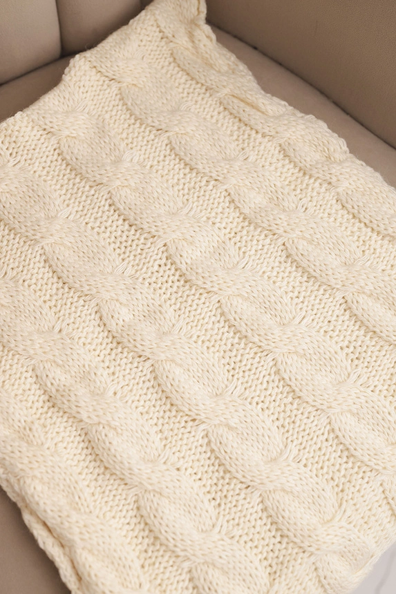 Women's knitted wool cowl soft and warm KN23 beige
