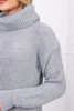 Rollkragenpullover grau
