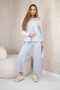 Set Hoodie + Hose butterweicher Stoff grau