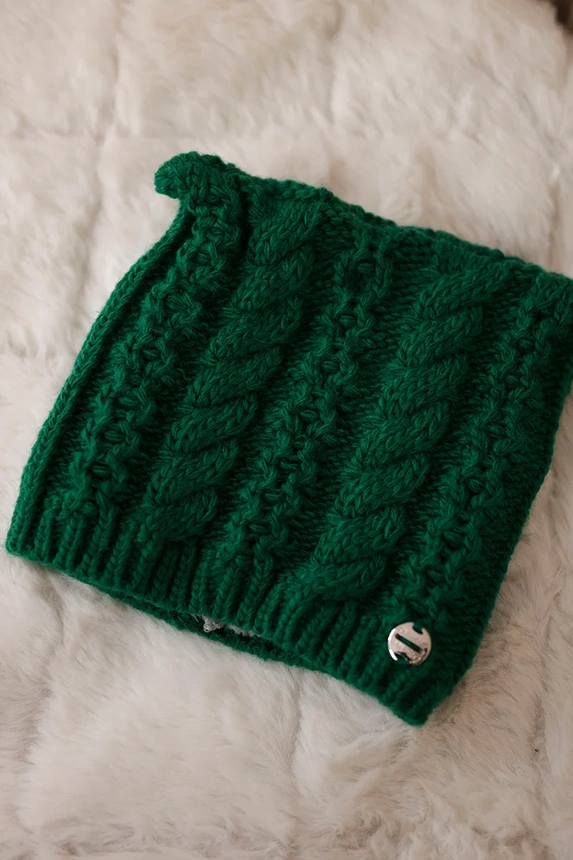 Čapica s fleece Rabbid K237 zelená