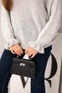 Women's mohair sweater with gathered sleeves and a back cutout light gray