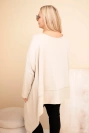 Moteriška tunika Plus Size iš medvilnės su asimetrišku apačia bežinė