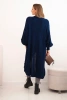 Long cardigan light navy blue