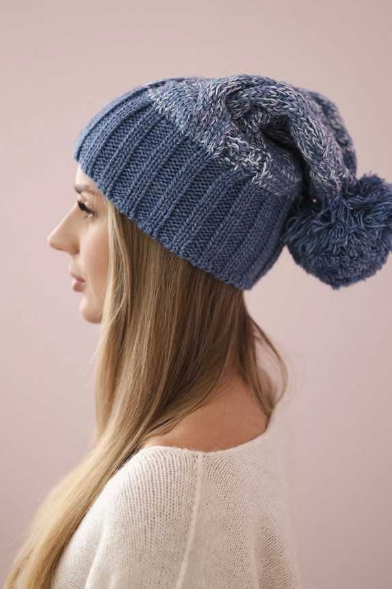 Čepice Paris fleece K213 denim