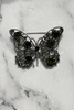 Brosche Schmetterling A-2-21-7 grün + silber