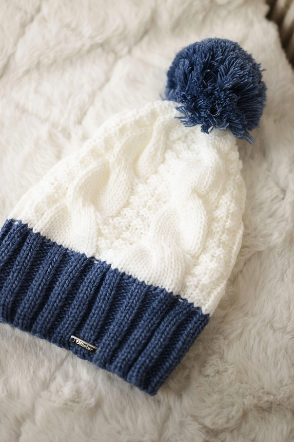 Cap with fleece Paris K212 white+jeans