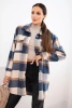 Women's plaid denim shirt blue