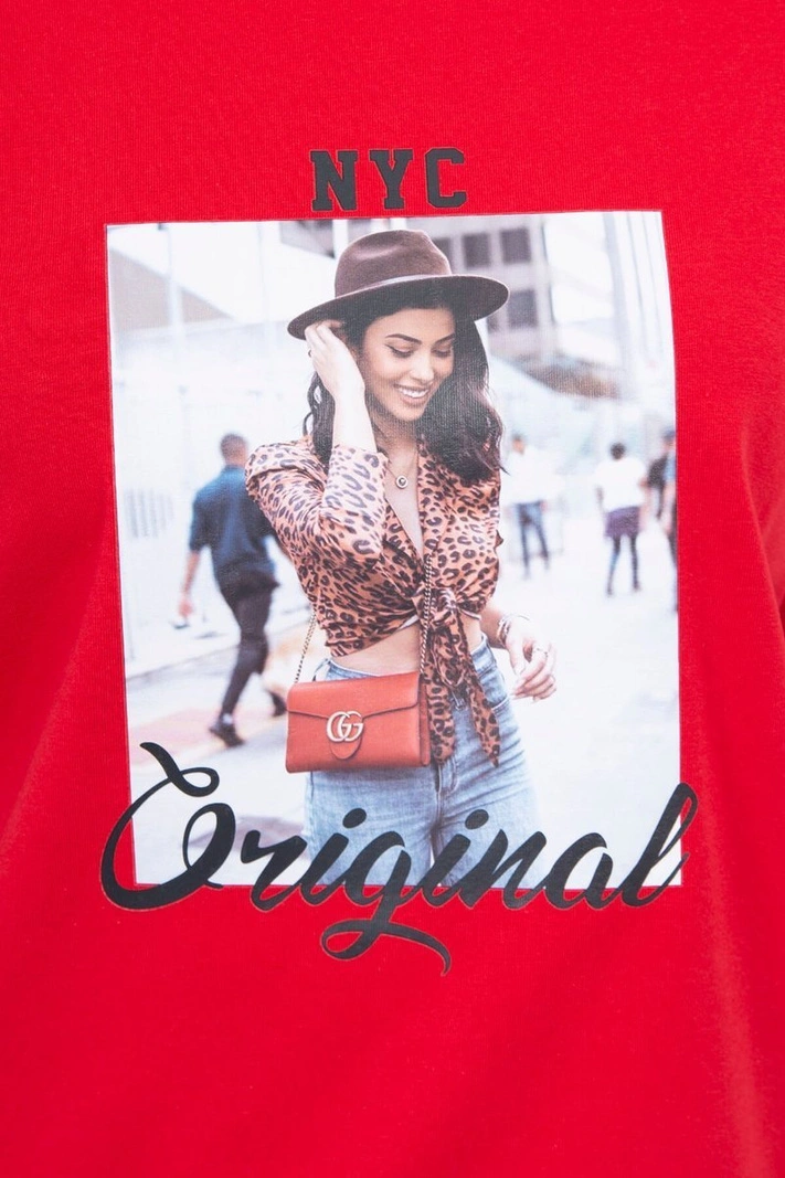 Blúzka s potlačou Original červená