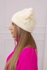 Women's cap Uliana K408 dark ecru