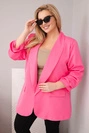 Eleganter Damenblazer Plus-Size rosa