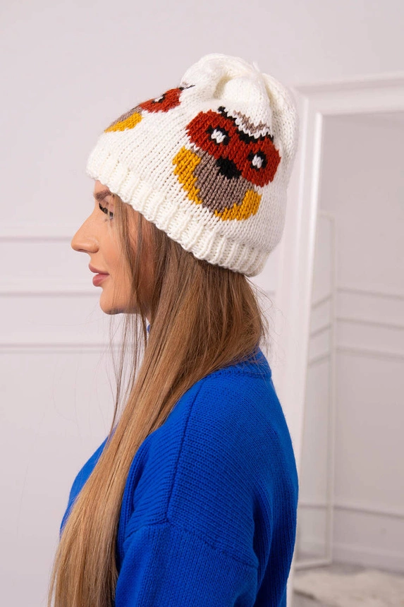 Women's cap Ofelia K349 ecru