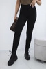 Cotton trousers with back pockets black