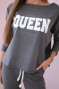 Set with Queen print graphite