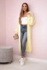 Sweater long cardigan yellow