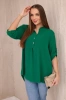 Блузка с удлиненной спинкой зеленый