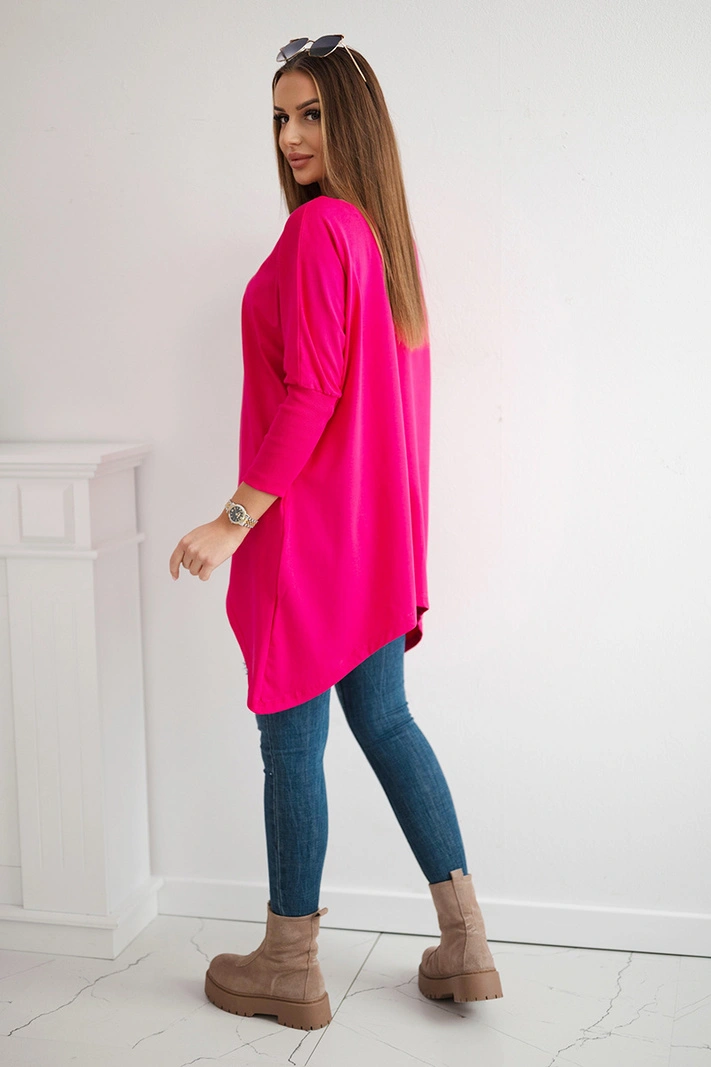 Oversize halenka fuchsiová