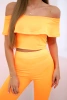Set with a frill orange neon