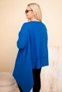 Moteriška tunika Plus Size iš medvilnės su asimetrišku apačiu chabrowa