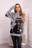 Christmas sweater with a snowman gray