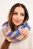 Women's soft knitted wool blend winter wrap scarf KN20 purple