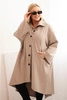 Plus Size women's cardigan Punto with cotton and buttons fango