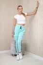 Mintfarbene Cargohose