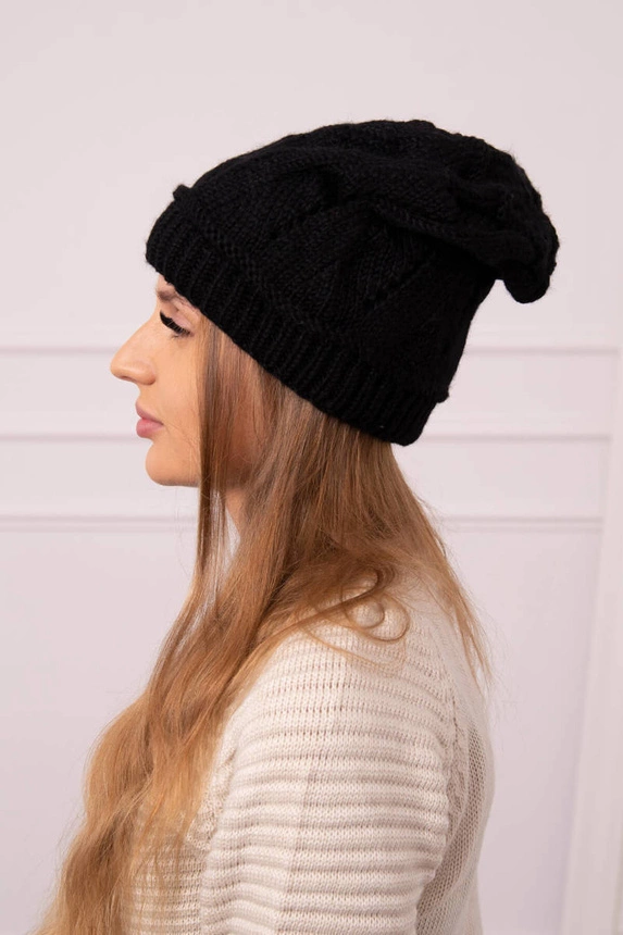 Women's cap Klarysa K393 black